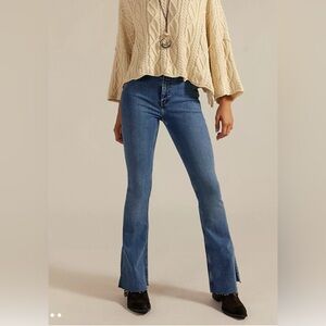 We The Free Level Up Slit Flare Jeans